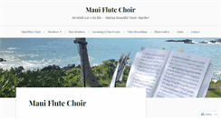 Desktop Screenshot of mauiflutechoir.com